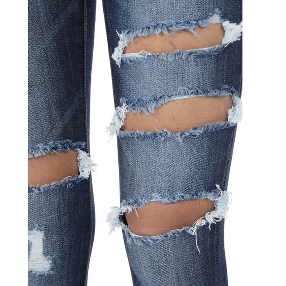💎 Dark wash distressed skinny jeans - Picture 4 of 4